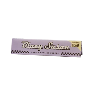 Blazy Susan King Size Slim Rolling Papers (50ct) Purple Papers