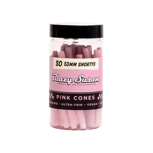 Blazy Susan Shortys 53mm Cones (50ct Jar) – Pink Cones