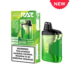 RAZ CA6000 6000 Puffs 10mL 50mg Disposable Cactus Jack with packaging