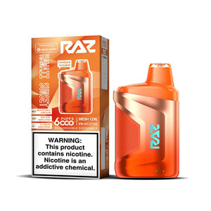 RAZ CA6000 6000 Puffs 10mL 50mg Disposable Hawaii Sunset with packaging