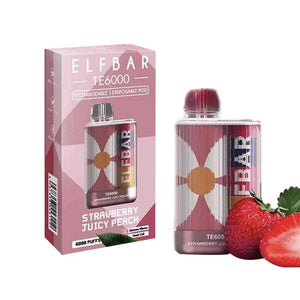 Elf Bar TE6000 Disposable Strawberry with packaging