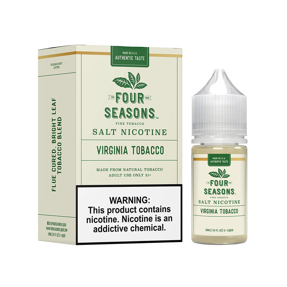 Virginia Tobacco by Four Seasons Salt Series 30ML With Packaging