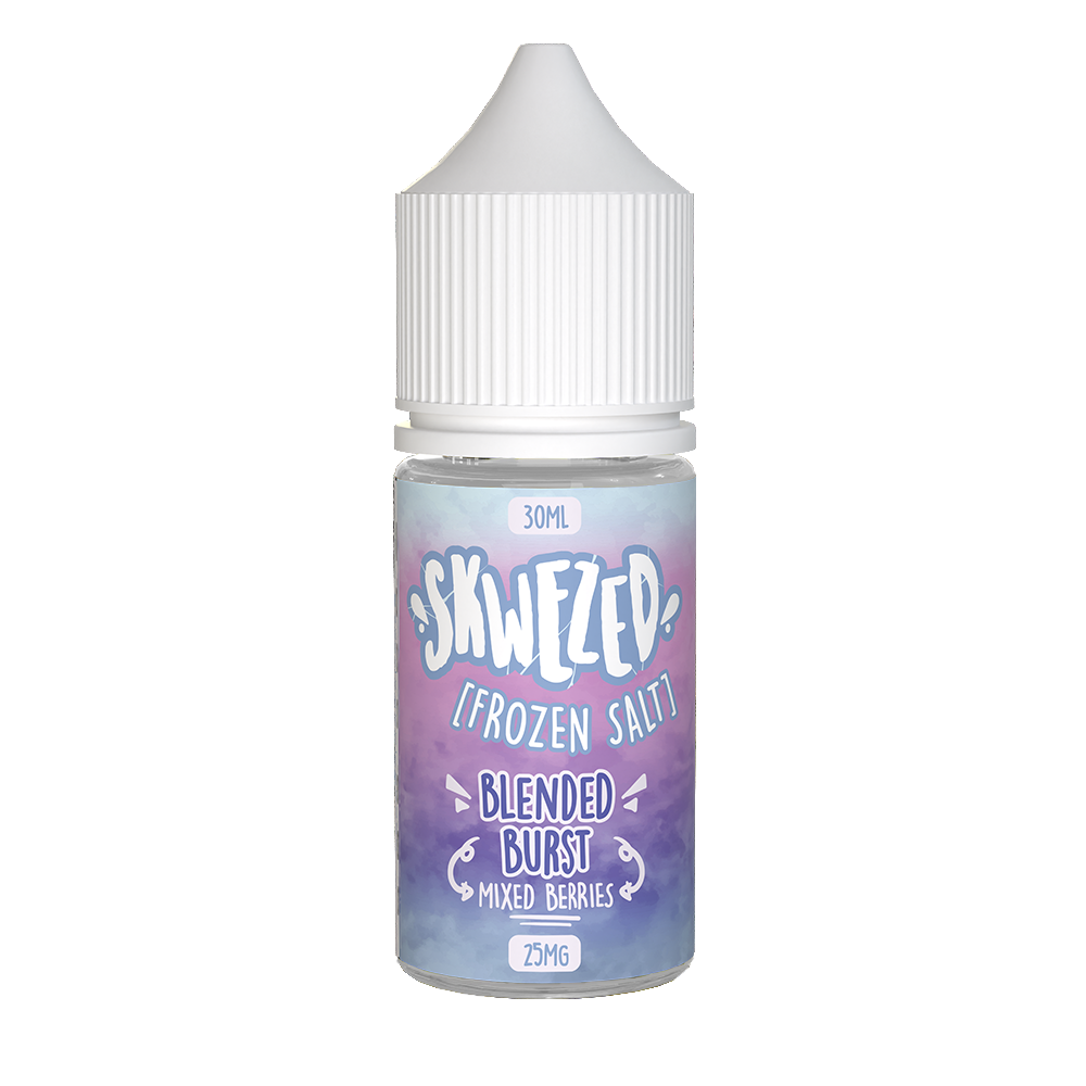 Frozen Blended Burst (Mixed Berries Ice) by Skwezed Salt Series 30mL bottle