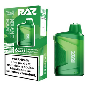 RAZ CA6000 6000 Puffs 10mL 50mg Disposable Miami Mint with packaging