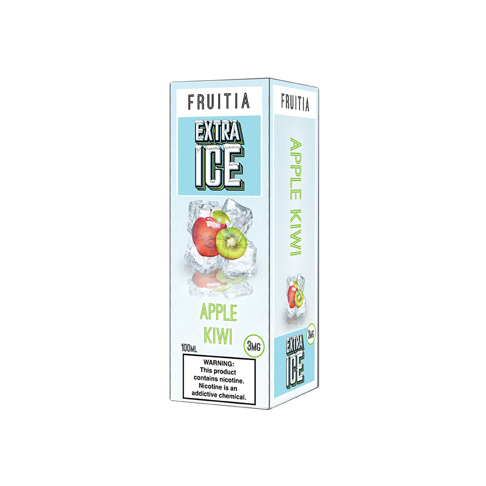 Apple Kiwi by Fruitia Extra Ice 100mL 3mg Packaging