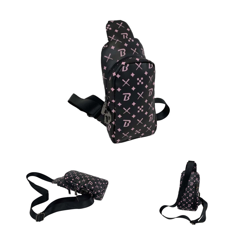 Blazy Susan Smell Proof Carbon Crossbody Black Bag 