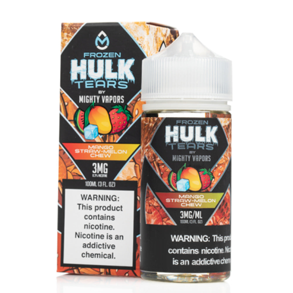 Frozen Mango | Mighty Vapors Hulk Tears | 100mL 3mg bottle with packaging