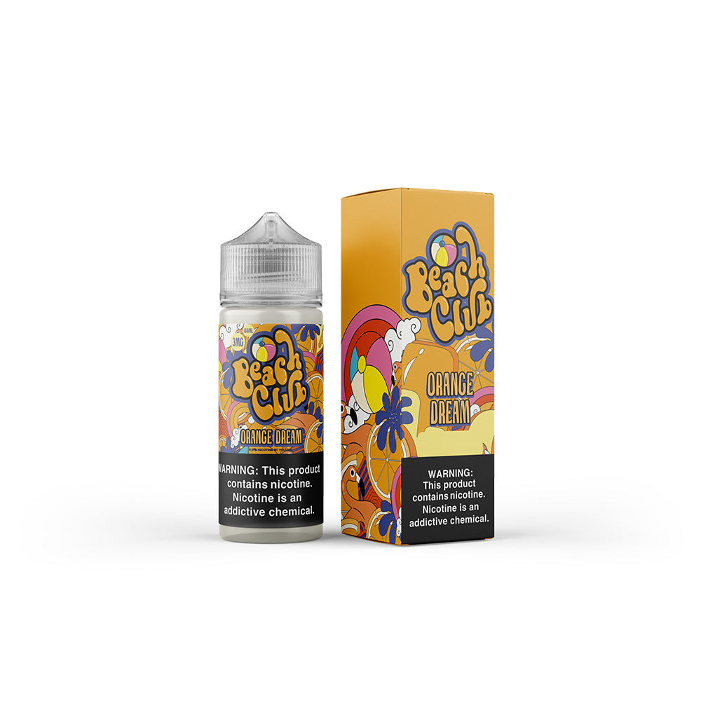 Orange Dream by Beach Club E-Liquid 100mL (Freebase) with packaging