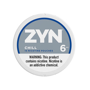 ZYN Nicotine Pouches (15ct Can)(5-Can Pack) Chill
