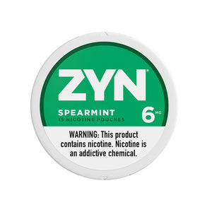 ZYN Nicotine Pouches (15ct Can)(5-Can Pack) Spearmint
