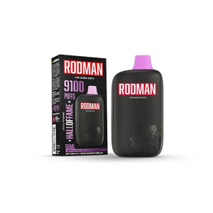 Aloha Sun Rodman 9100 Puffs 16mL 50mg Disposable Hall of Fame(Juicy Grape) with packaging