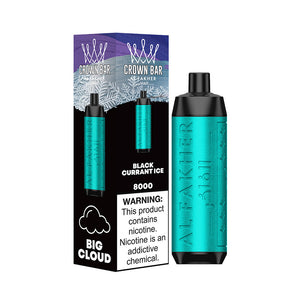 Crown Bar AF8000 Disposable 8000 Puffs 18mL 50mg Black Currant Ice