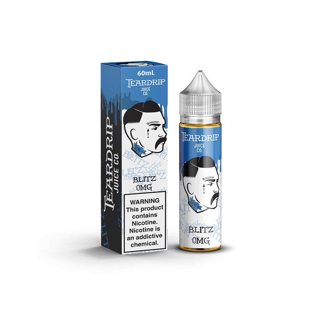 Blitz by Tear Drip E-Liquid 60mL Freebase with packaging