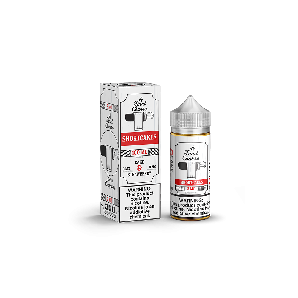 Shortcakes by A Final Course E-Liquid 100mL Freebase with packaging