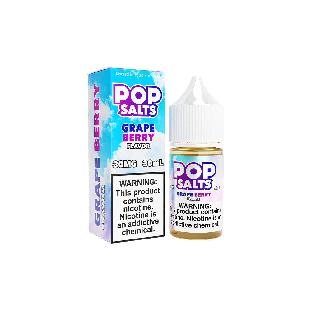 Grape Berry by Pop Salts E-Liquid 30mL Salt Nic with Packaging