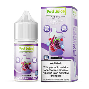 Cranberry Grape by Pod Juice TFN PJ5000 Salt Series E-Liquid 30mL