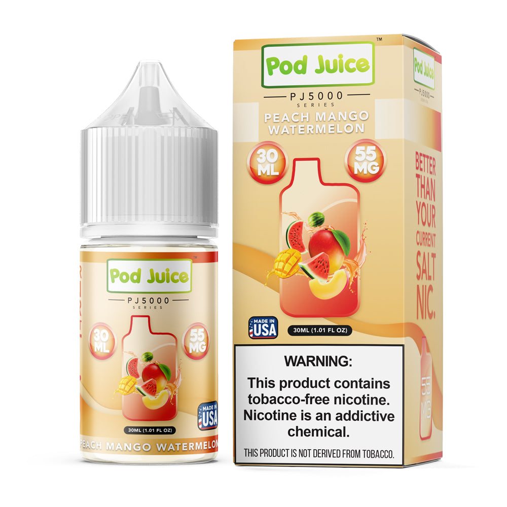 Peach Mango Watermelon | Pod Juice Salts | 30mL with packaging