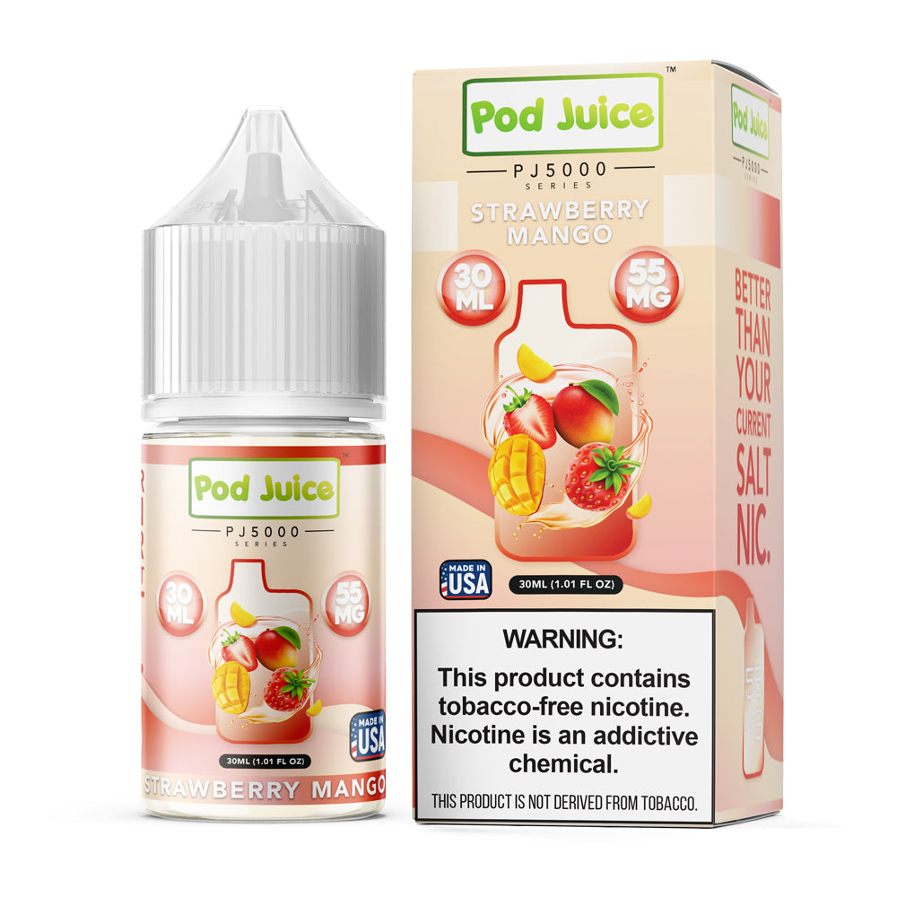 Strawberry Mango | Pod Juice Salts | 30mL with packaging