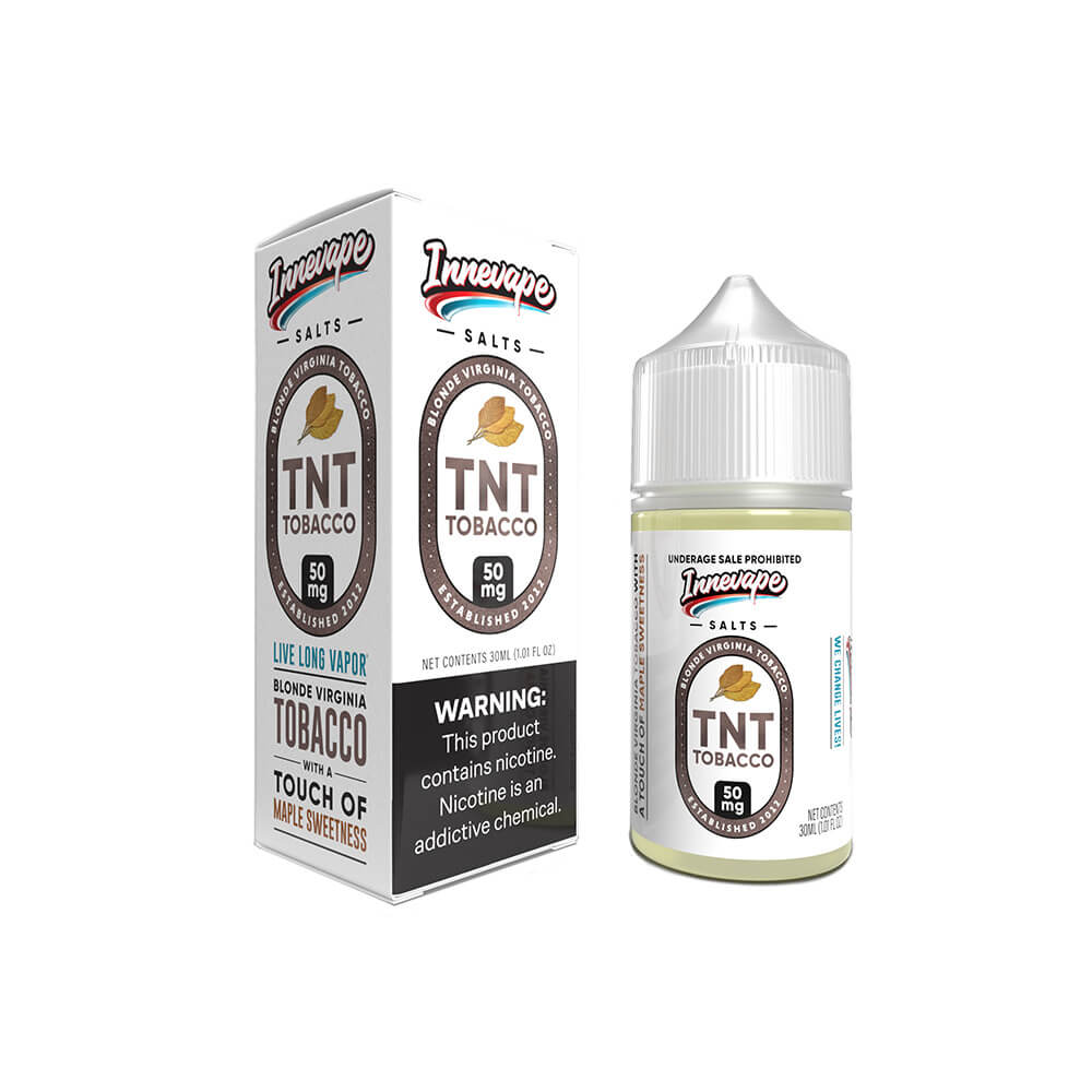 TNT Tobacco Innevape Salts 30mL with Packaging