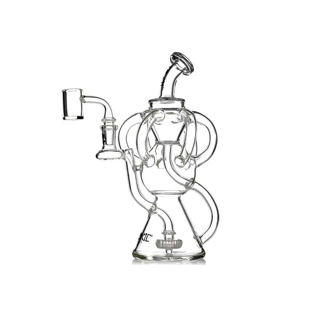 MKGlass TX20 Toxic Octopus Recycler Water Pipe Clear
