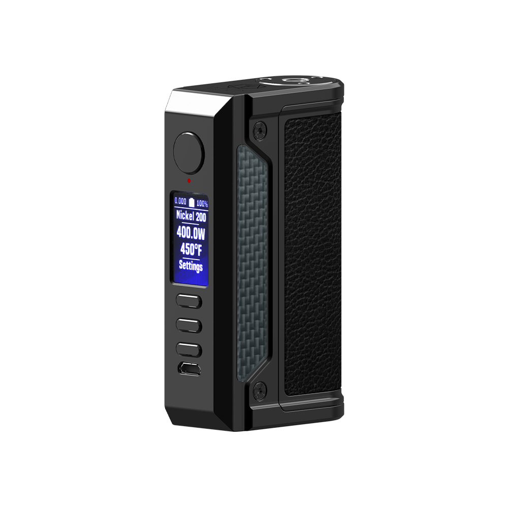 LVE Therion II DNA 250C Box Mod Black Black Leather