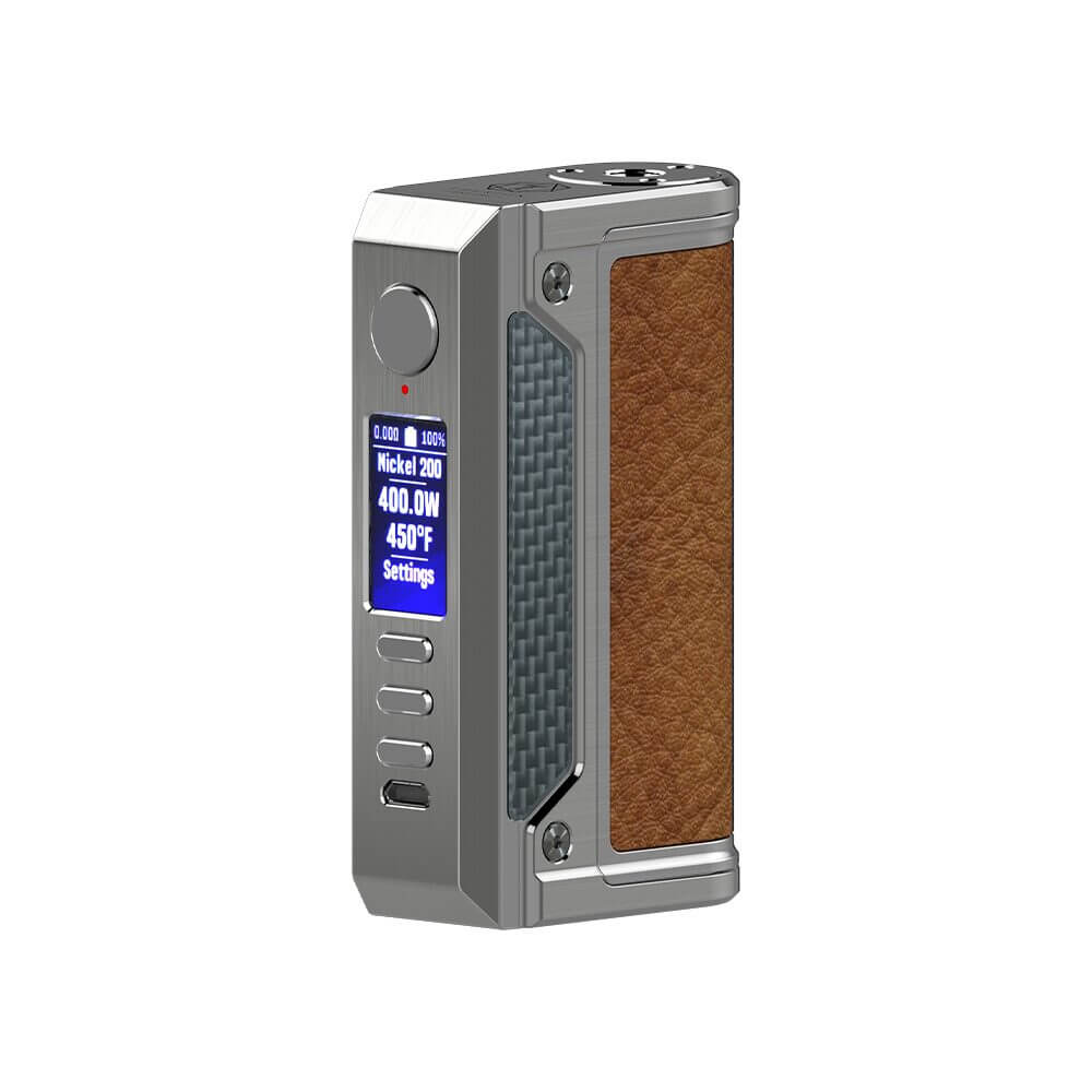 LVE Therion II DNA 250C Box Mod Silver Brown Leather