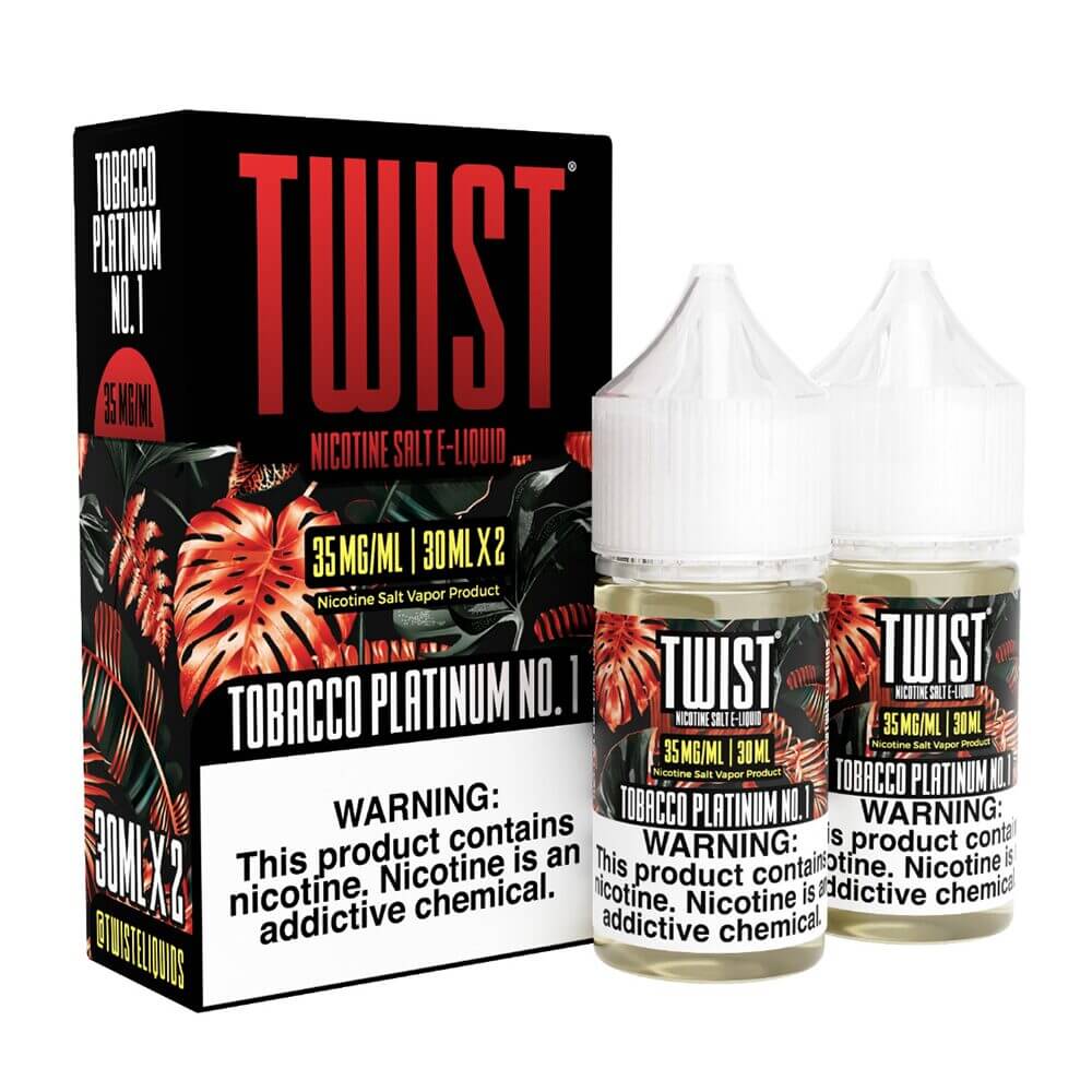 Tobacco Platinum No. 1 | Twist Salts | x2-30mL 35mg with packaging