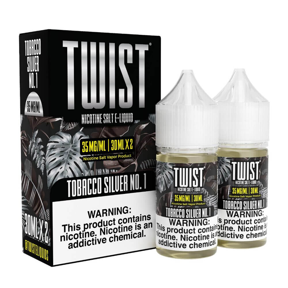 Tobacco Silver No. 1 | Twist Salts | x2-30mL 35mg with packaging