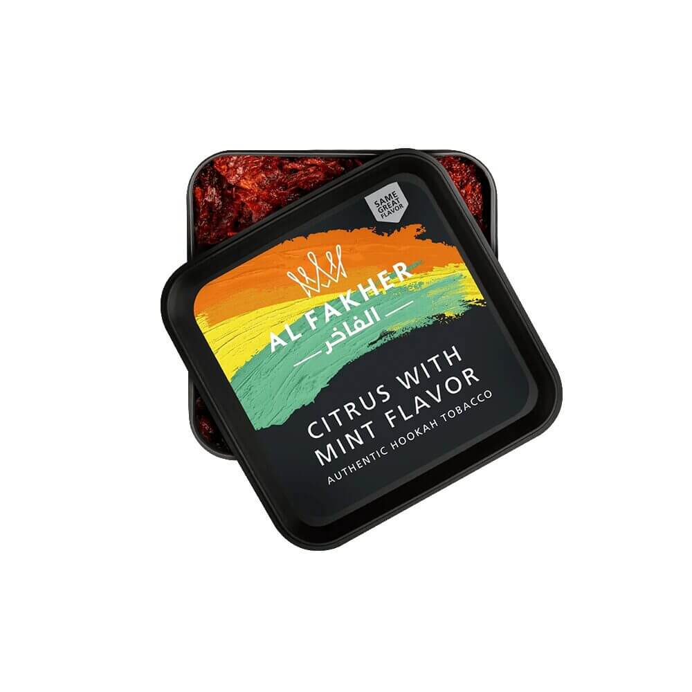 Al Fakher Authentic Hookah Tobacco (250g Jar) Citrus Mint