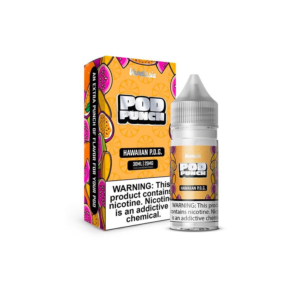 Hawaiin POG | Vapetasia Pod Punch Salts | 30mL 25mg bottle with packaging