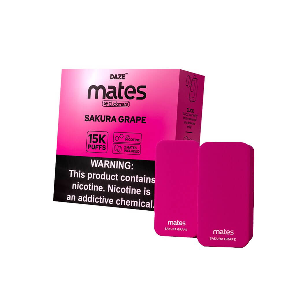 7Daze Clickmate Pre-Filled Pod sakura grape with packaging