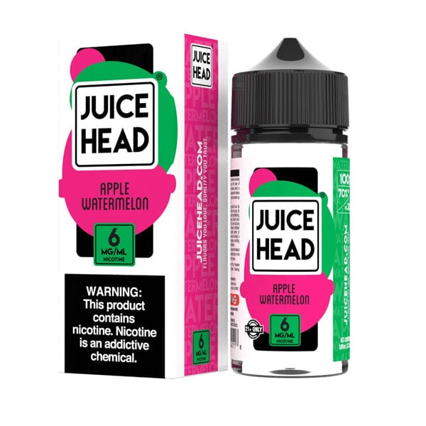 Apple Watermelon | Juice Head | 100mL 6mg bottle with packaging