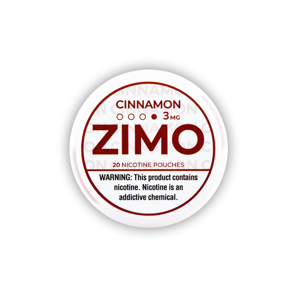 Zimo Nicotine Pouch 3-8mg x20 Pouch (5 Pack) Cinnamon 03mg