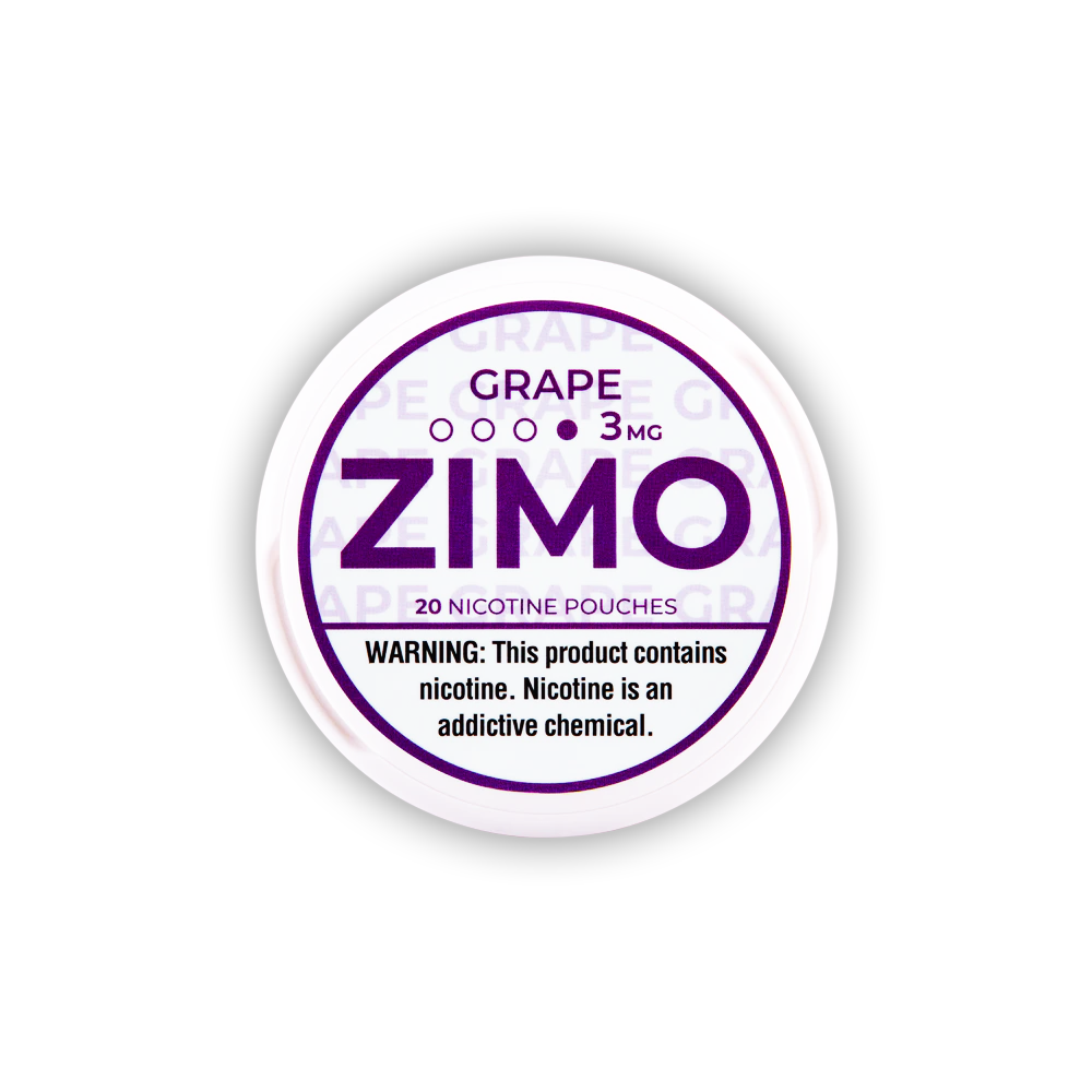 Zimo Nicotine Pouch 3-8mg x20 Pouch (5 Pack) Grape 03mg