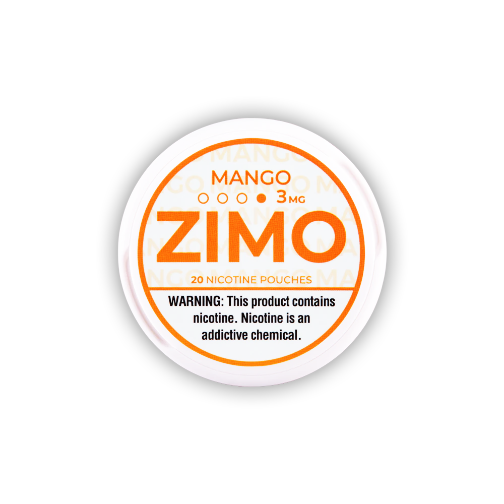 Zimo Nicotine Pouch 3-8mg x20 Pouch (5 Pack) Mango 03mg