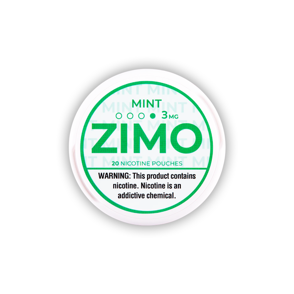 Zimo Nicotine Pouch 3-8mg x20 Pouch (5 Pack) Mint 03mg