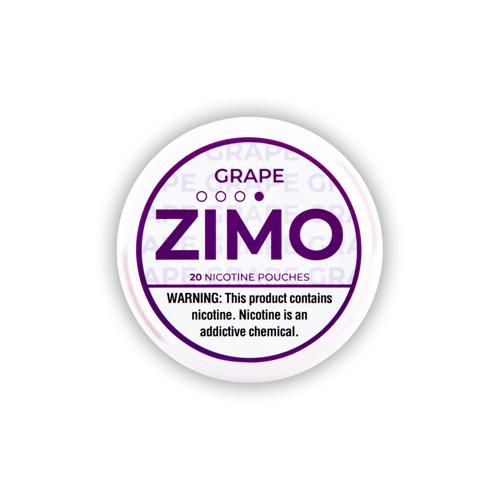 Zimo Nicotine Pouch 3-8mg x20 Pouch (5 Pack) Grape 06mg