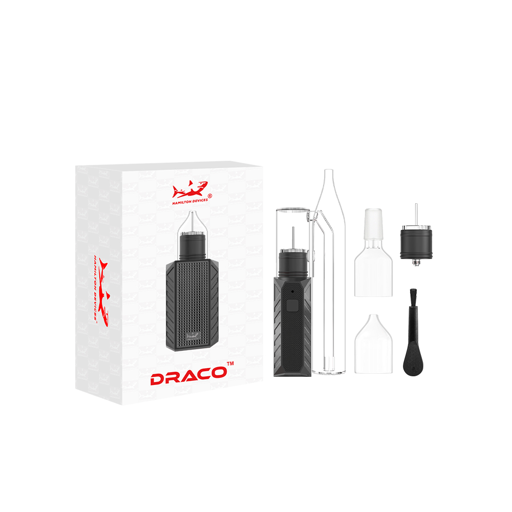 Hamilton Draco Dry Herb Kit Gunmetal with packaging