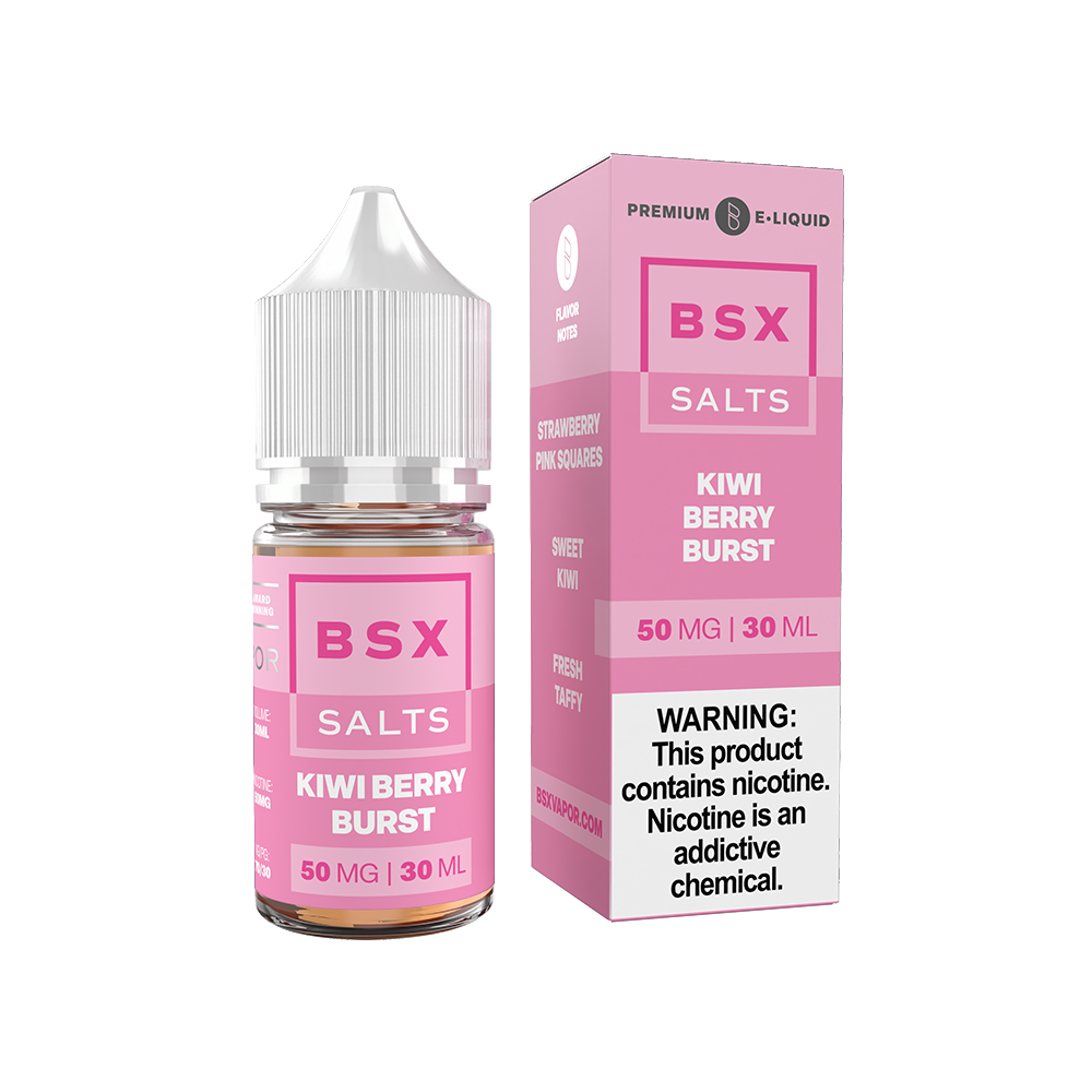 Kiwi Berry Burst | Glas BSX Salts | 30mL 50mg bottle with packaging