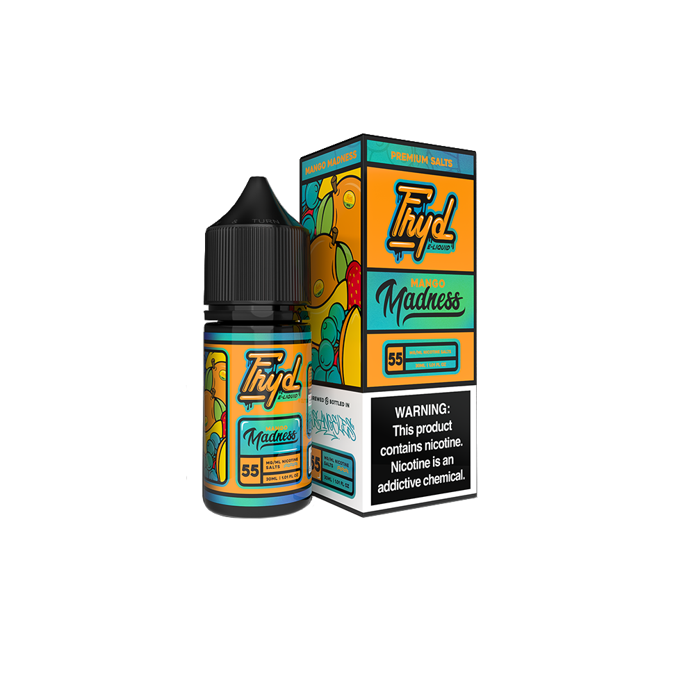 Mango Madness | FRYD Salts | 30mL 55mg bottle with packaging