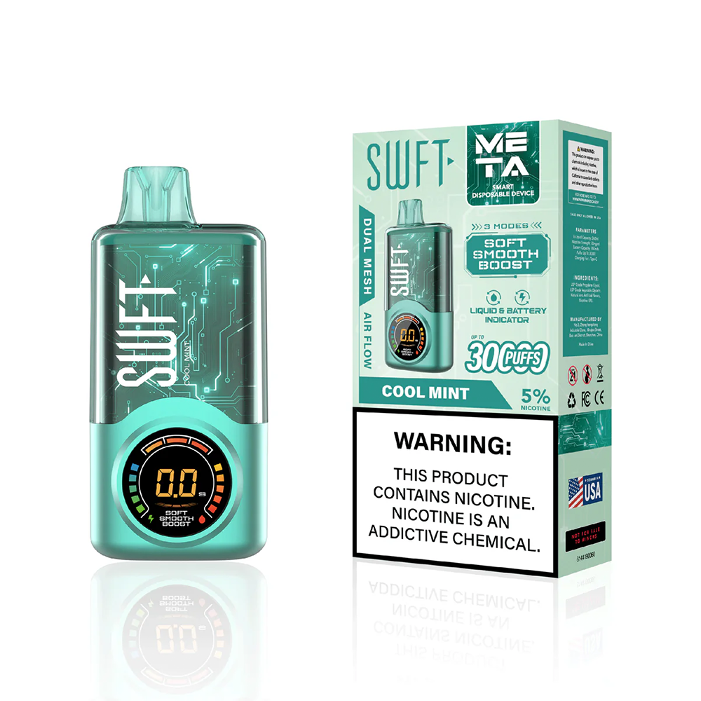 SWFT Meta Disposable Cool Mint with packaging