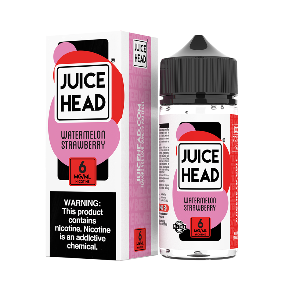 Watermelon Strawberry | Juice Head | 100mL 6mg with packaging