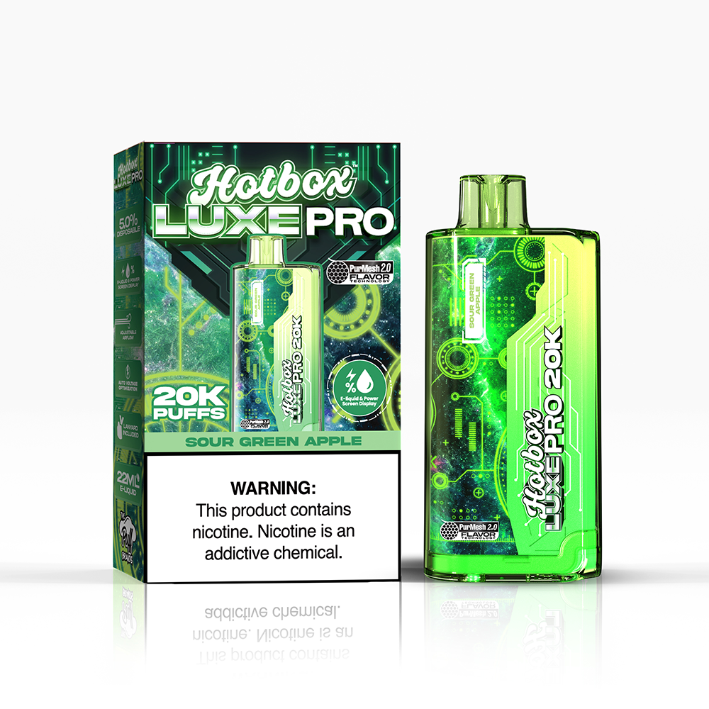 Puff Labs Hotbox Luxe Pro Disposable Sour Green Apple