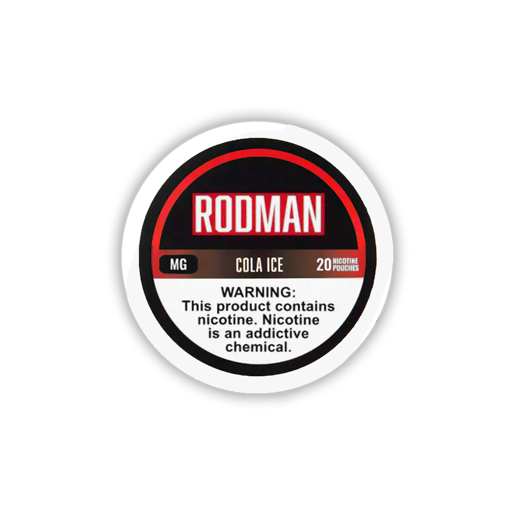 Rodman Nicotine Pouches (20ct Can)(5-Can Pack) Cola Ice 6mg