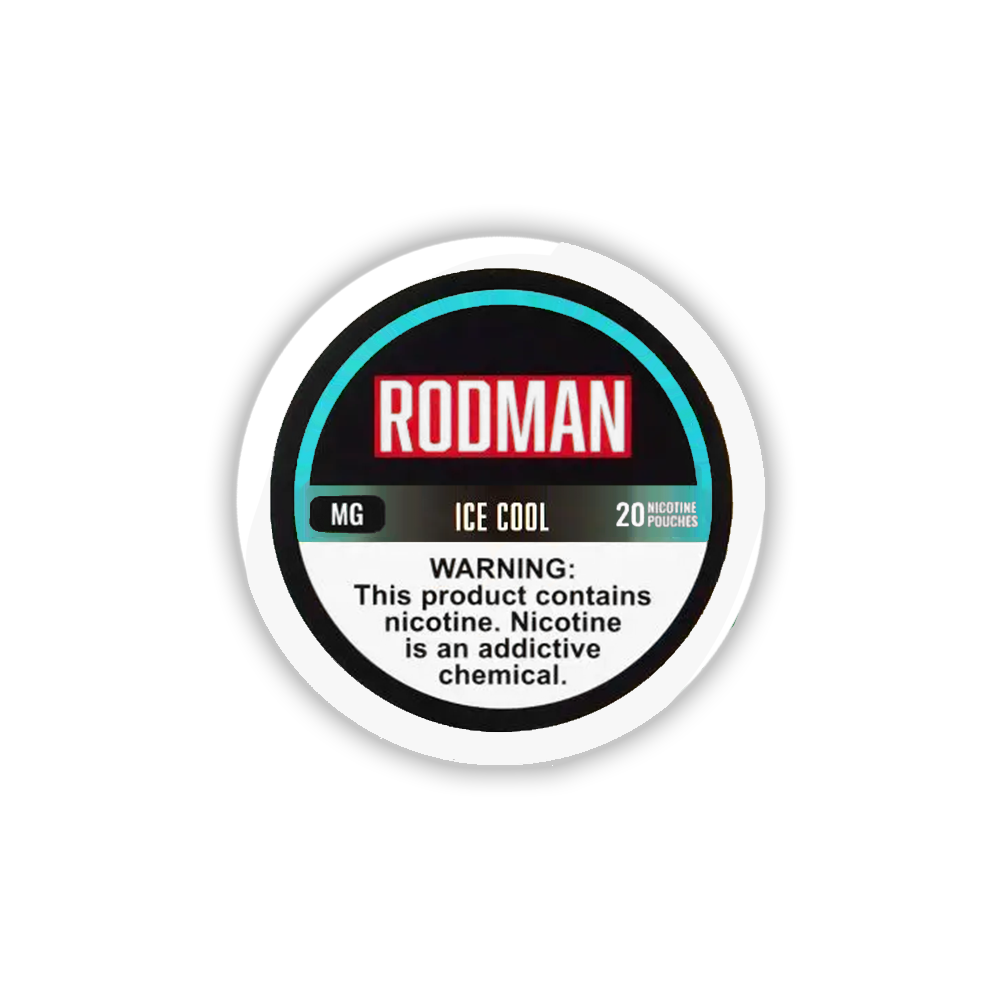 Rodman Nicotine Pouches (20ct Can)(5-Can Pack) Ice Cool 6mg