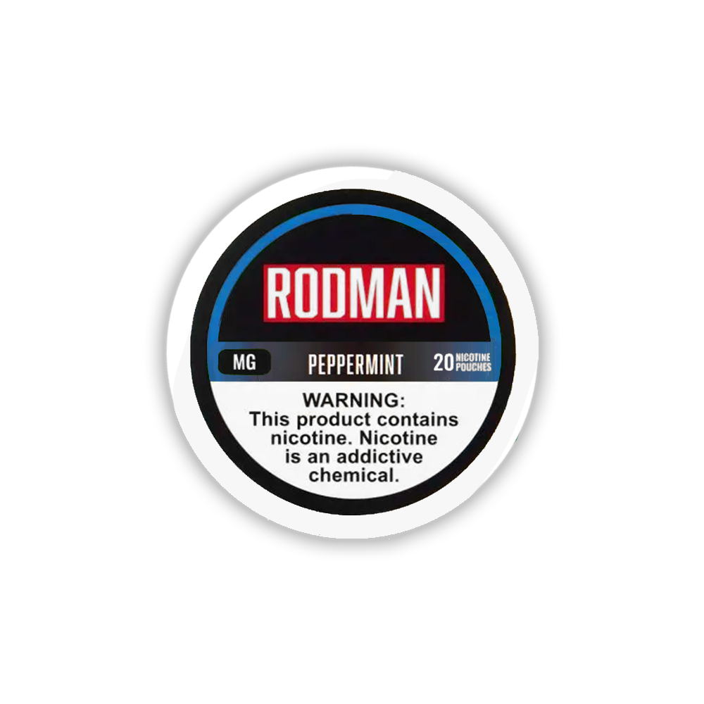 Rodman Nicotine Pouches (20ct Can)(5-Can Pack) Peppermint 6mg