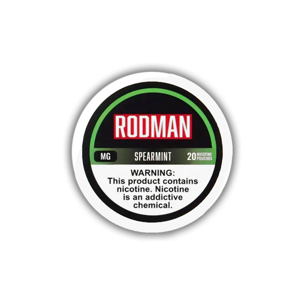 Rodman Nicotine Pouches (20ct Can)(5-Can Pack) Spearmint 6mg