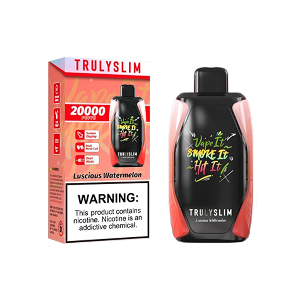 Truly Bar Trulyslim 20K Disposable Luscious Watermelon with packaging