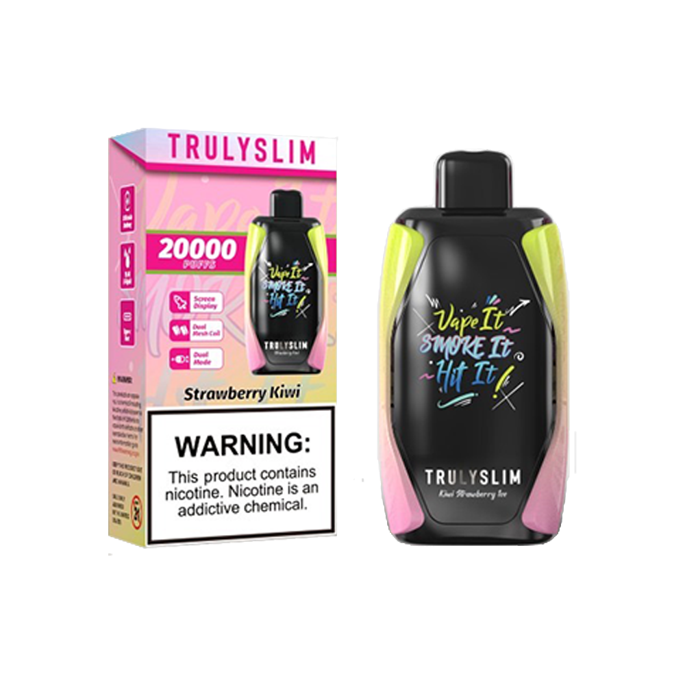 Truly Bar Trulyslim 20K Disposable Strawberry Kiwi with packaging