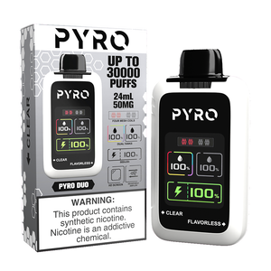 Pyro DUO Disposable Clear/Flavorless with packaging